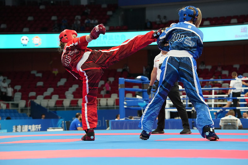 Kickboxers competing at the World Games